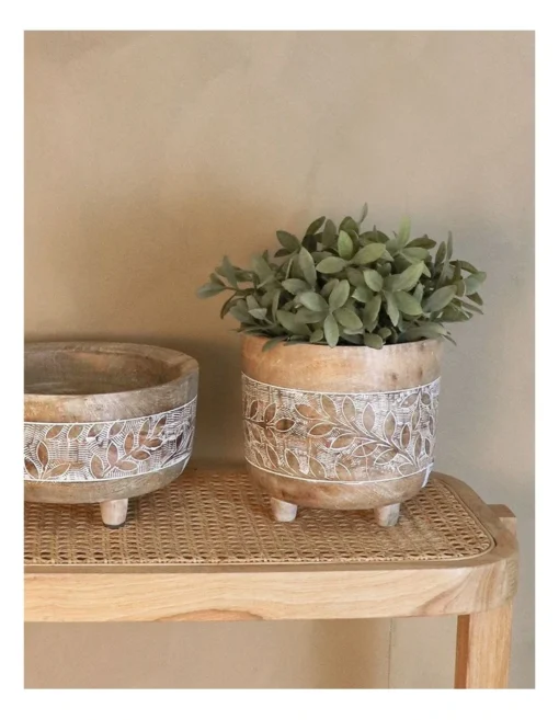 Asha Large Planter 23x23x13cm In Natural -Home Décor Sales