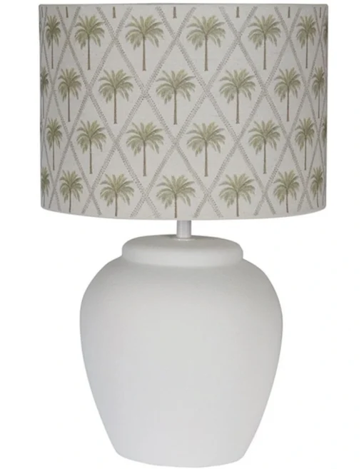 Capricorn Table Lamp 44.5cm In White/Green -Home Décor Sales
