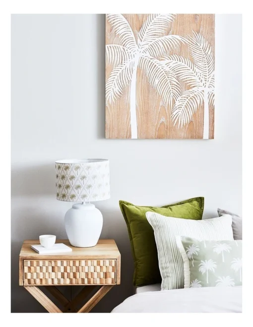 Capricorn Table Lamp 44.5cm In White/Green -Home Décor Sales