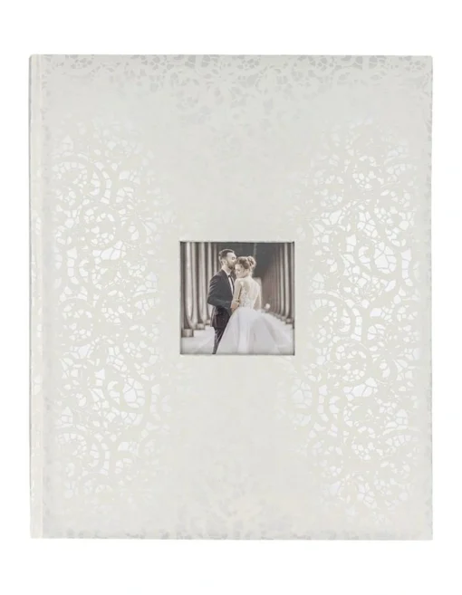 Profile Dry Mount Photo Album Lace Wedding 280x305cm In White -Home Décor Sales