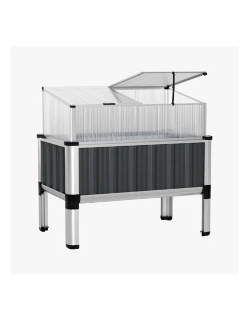 Garden Bed Raised Vegetable Planter 80x49x74cm In Grey -Home Décor Sales