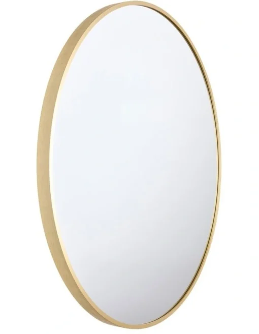 STACEY Aluminium Mirror 60cm In Champagne Gold -Home Décor Sales