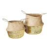 Carrie Sequin Seagrass Baskets Set Of 2 In Natural -Home Décor Sales 978398830 1 720x928